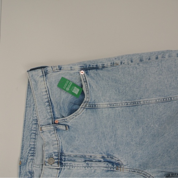 GAP ✨NWT 💿 Vintage Wash‎ ‘90’s Loose Wide Leg Jeans 🪴 Organic Cotton - Picture 3 of 12